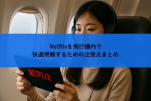 Netflixを飛行機内で快適視聴するための注意点まとめ