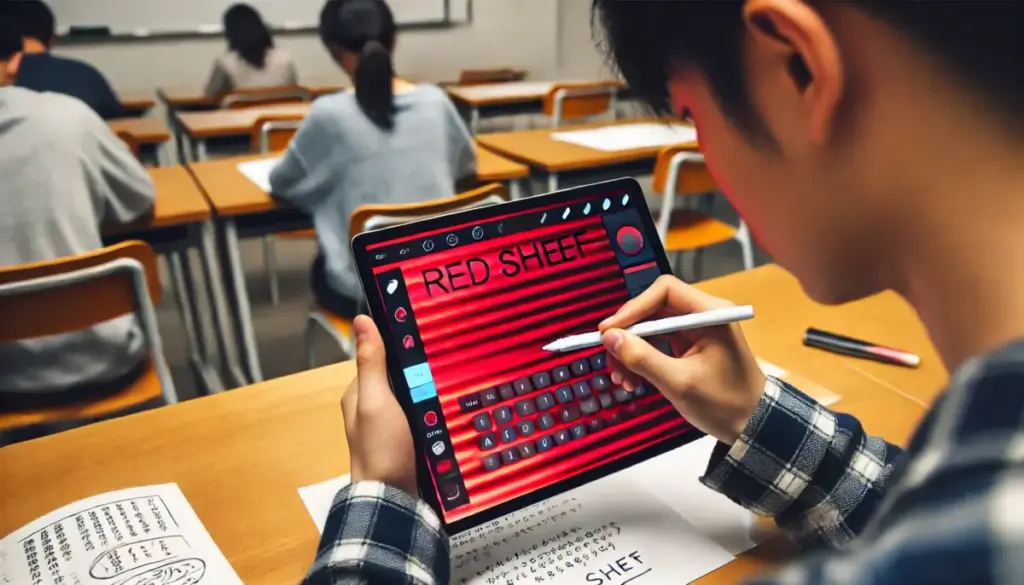 iPadで赤シートが消えない時の対処法