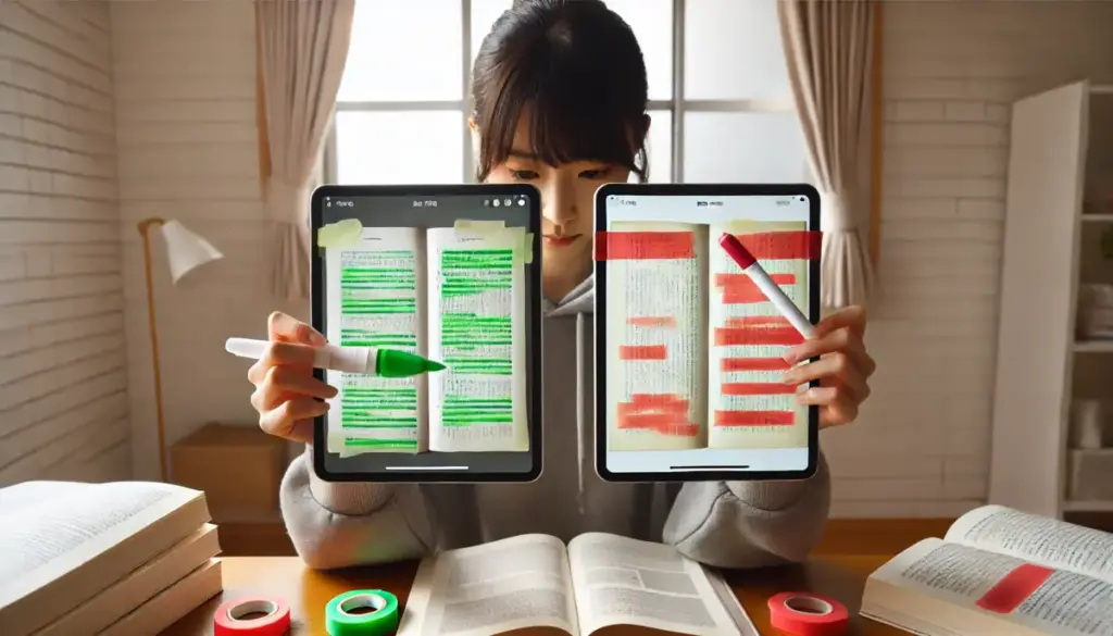 暗記マーカーとの違いと使い分け