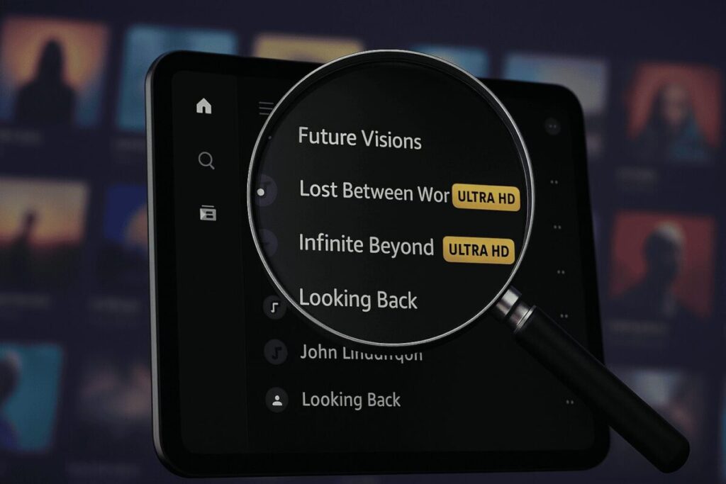 Amazon MusicのUltra HD対応曲の探し方