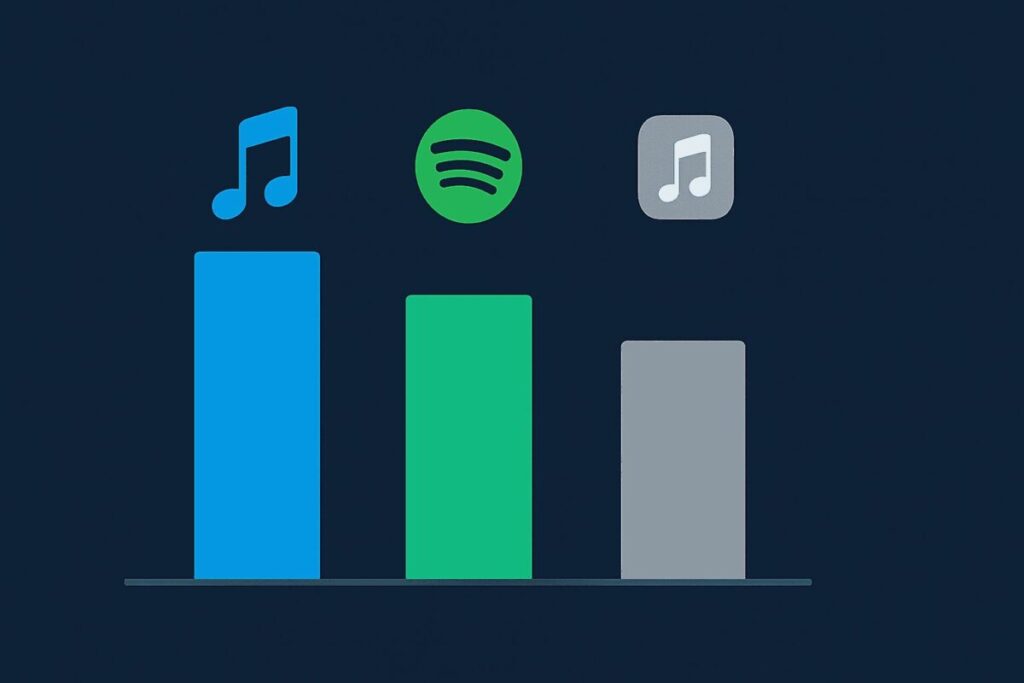 主要サービスとのAmazon Music音質比較表