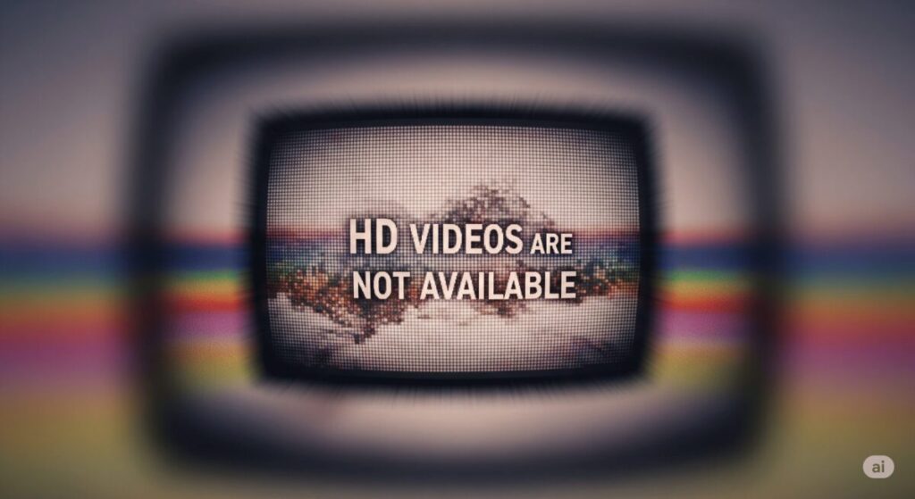 「HD動画はご利用いただけません」と表示される意味