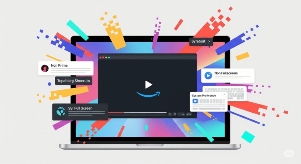MacBookでAmazonプライムが全画面にならない時のヒント