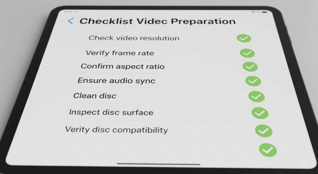 DVD作成に失敗しないためのチェック項目