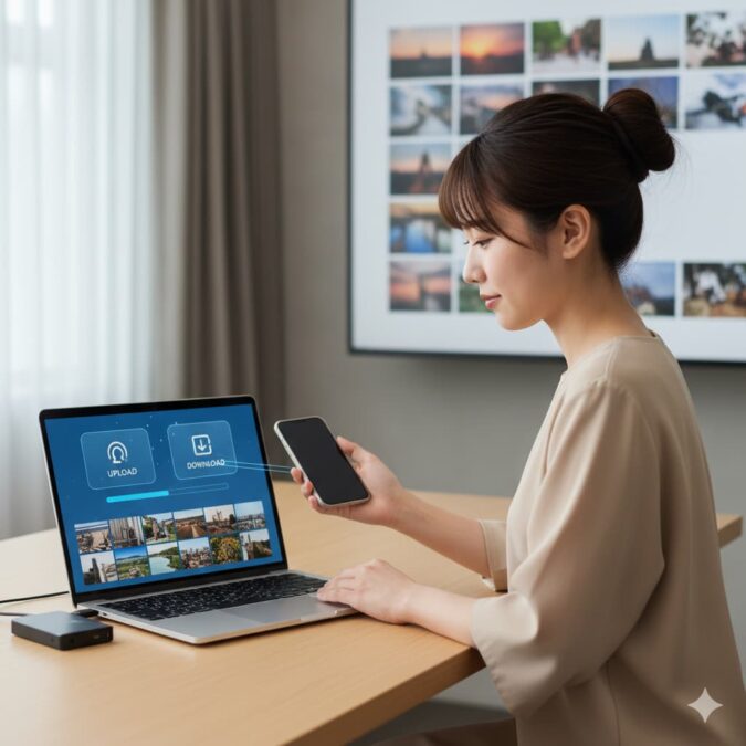 RAWファイルのアップロード・ダウンロード手順