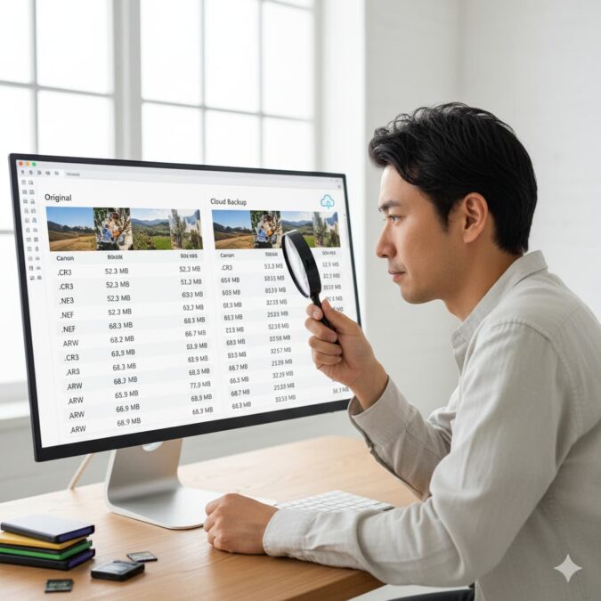 アップロードしたRAWファイルは圧縮される?