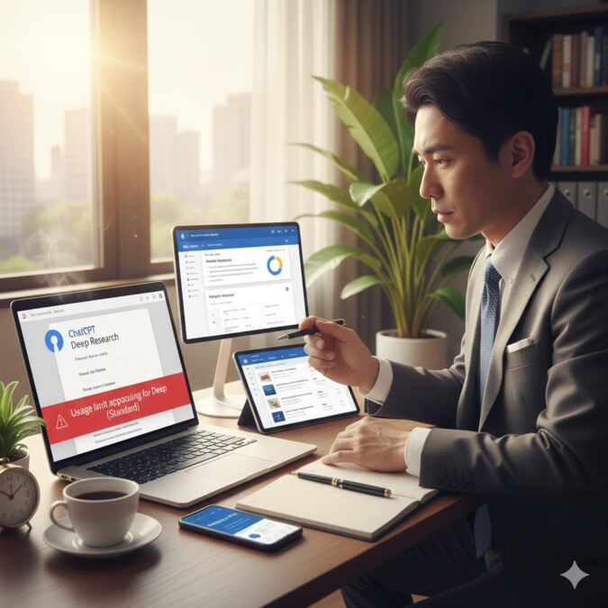 ChatGPTディープリサーチの回数を考慮した使い方