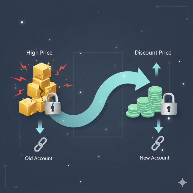 新規アカウントで再契約する技