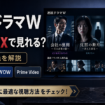 連続ドラマWがNetflixで見れるかをWOWOWやPrime Videoと比較した配信先ガイドのアイキャッチ画像