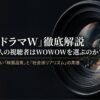 なぜ大人の視聴者はWOWOWを選ぶのか？地上波にはない映画品質と社会派リアリズムの真価を解説するスライドの表紙。