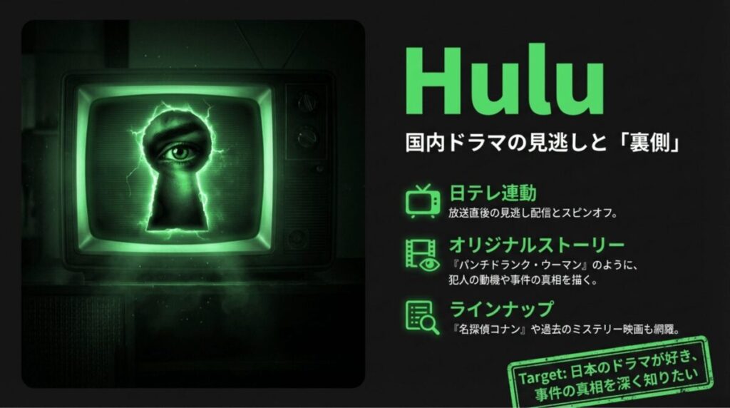 日テレ連動の見逃し配信、『パンチドランク・ウーマン』等のスピンオフ、コナン等のラインナップ解説