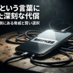 暗い卓上に置かれたスマートフォンへ複数のケーブルがつながり、「無料VPN接続」と表示された表紙スライド。無料VPNの裏側にある脅威と賢い選択を示している。
