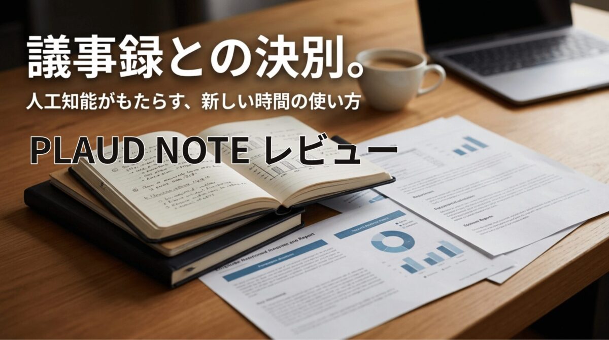 Plaud Noteによって議事録作成の手間を減らし、会議後の時間を有効活用できることを示したイメージ
