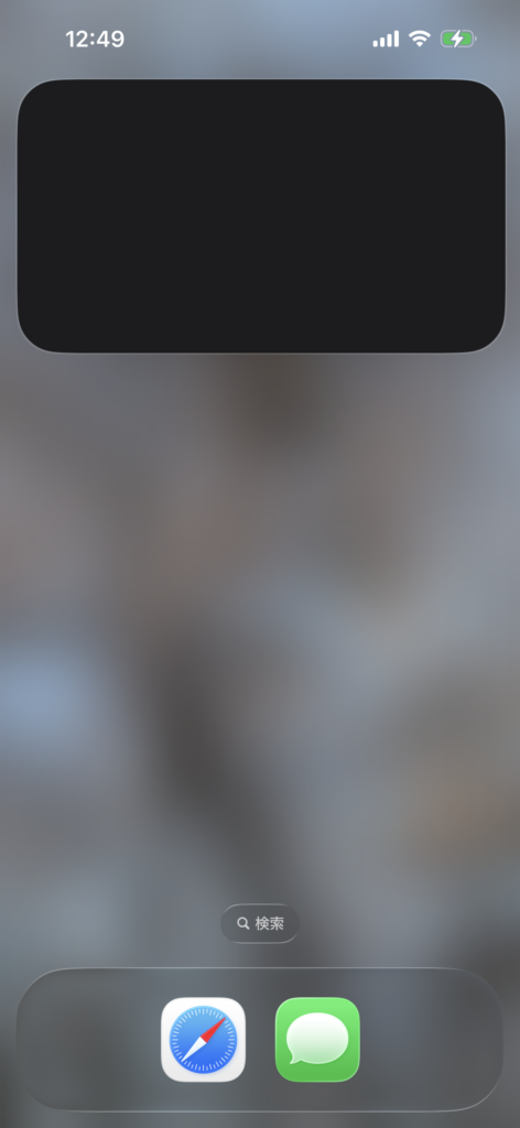 iPhoneでNetflixをピクチャインピクチャ表示した際に映像が黒画面になっている様子