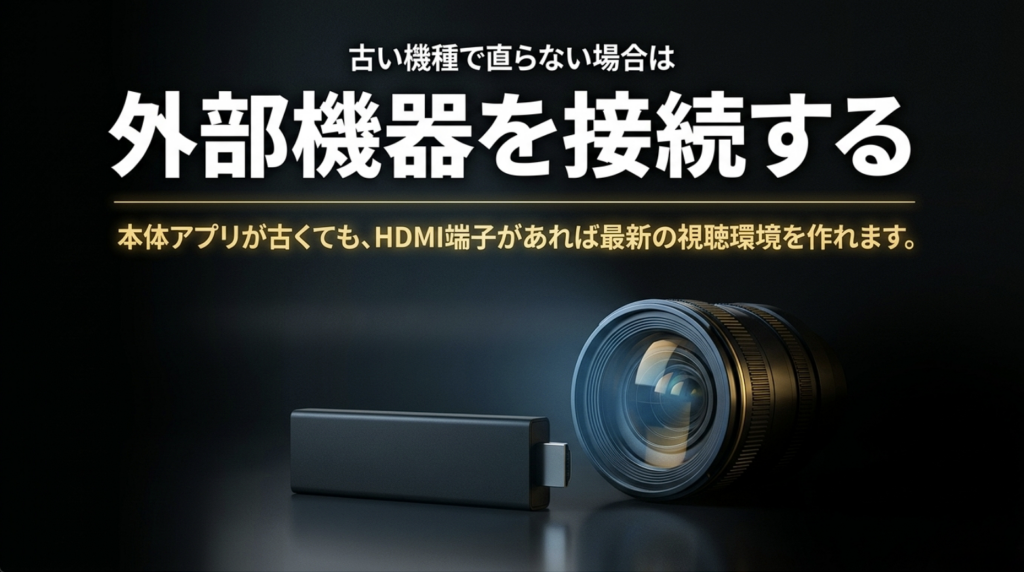 古いプロジェクターでもHDMI端子に外部ストリーミング機器を接続してYouTubeを見る方法