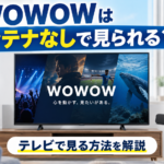 WOWOWはアンテナなしでも見られる？BSアンテナとWOWOWオンデマンドを比較し、スマホやテレビで視聴する方法を解説した画像
